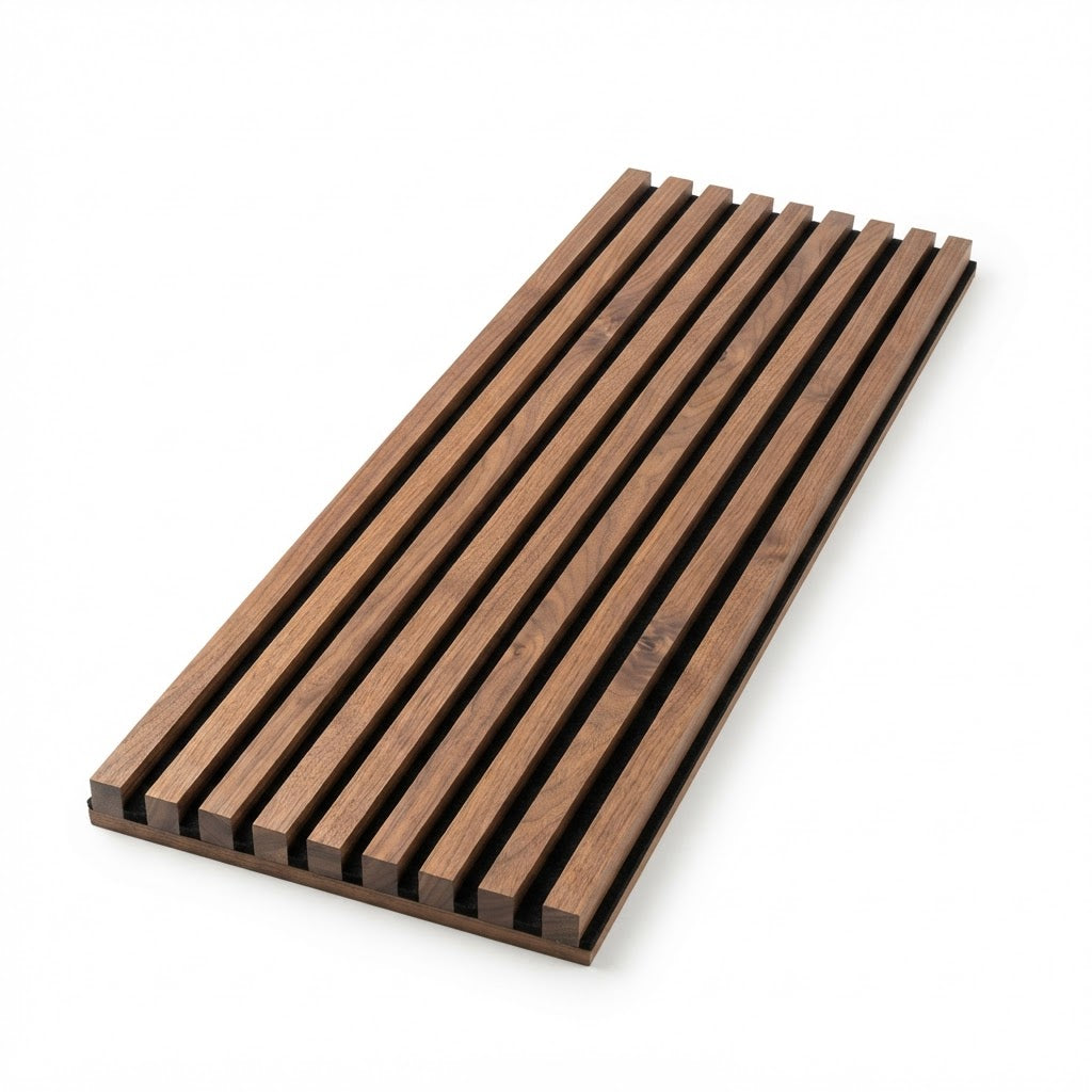 Remuera XL Walnut Acoustic Wall Panel — 270 × 110 cm