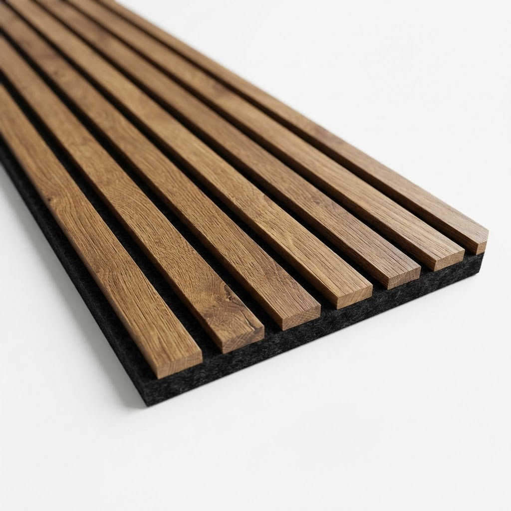 Remuera XL Walnut Acoustic Wall Panel — 270 × 110 cm